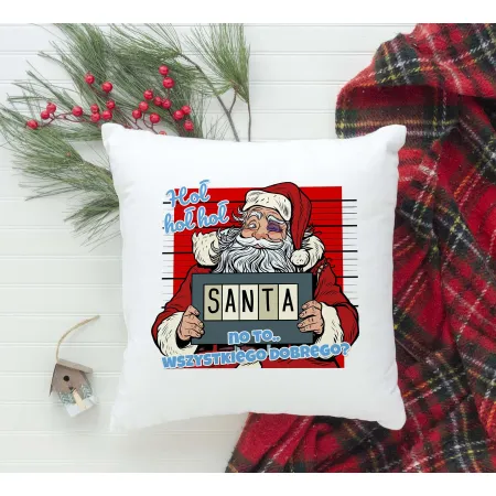 Poduszka BOŻE NARODZENIE Hoł hoł hoł wszystkiego dobrego